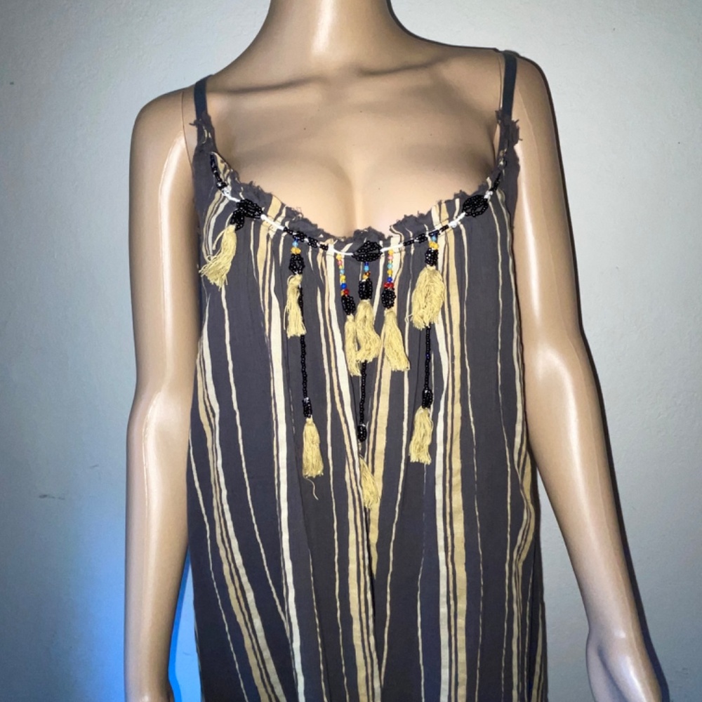 Free People Brown Striped Maxi Dress - Picture 5 of 10